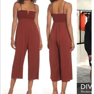 Knot Sisters East Smocked Crop Jumpsuit